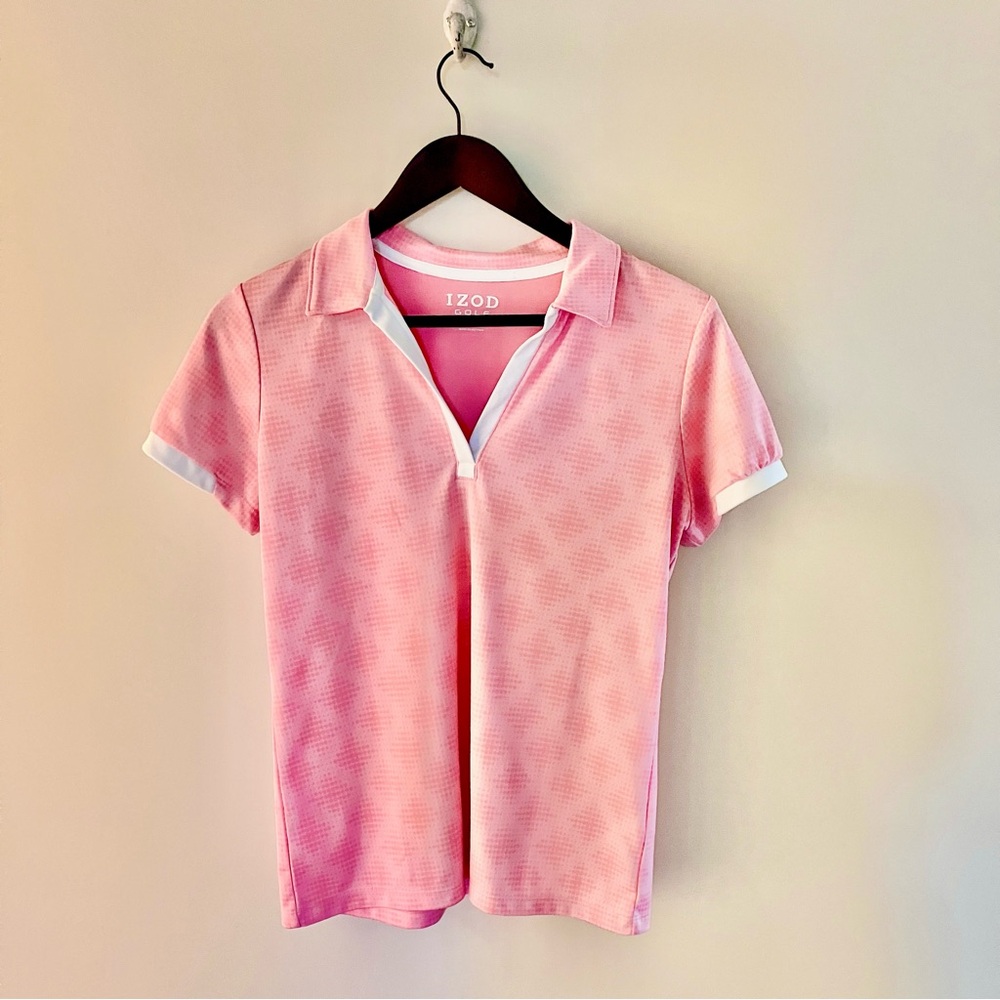 Izod coral golf Polo Shirt Fitted Style